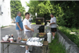 Three People Grilling 3