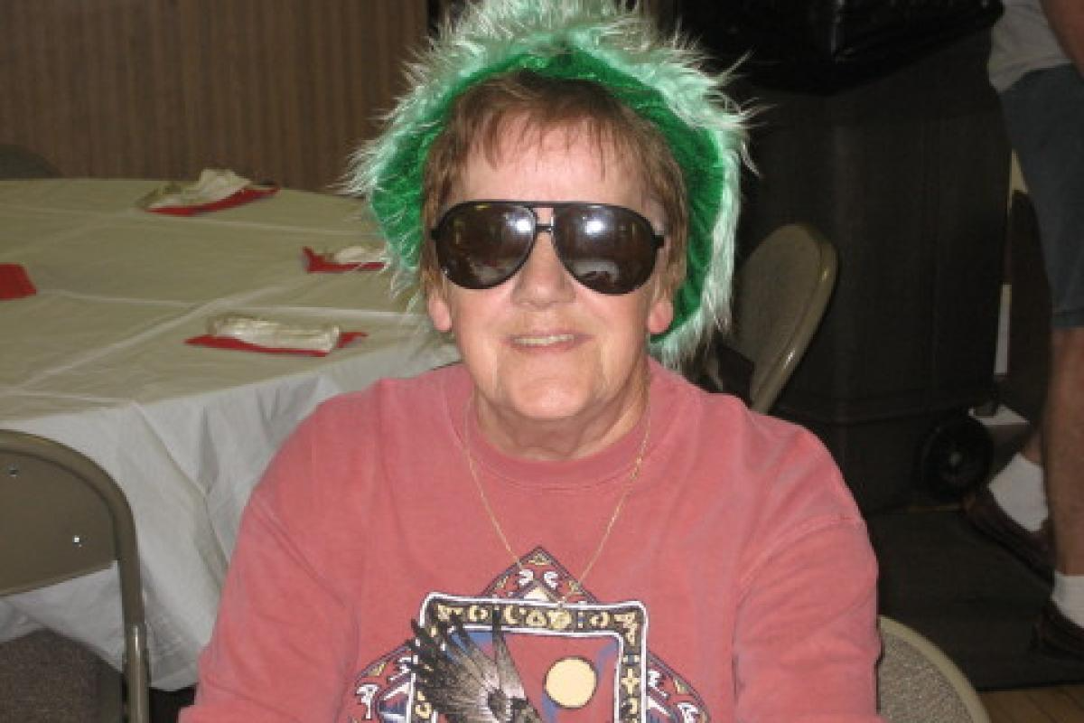 Woman Wearing Green Hat