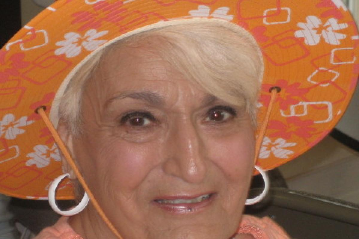 Woman Wearing Orange Hat