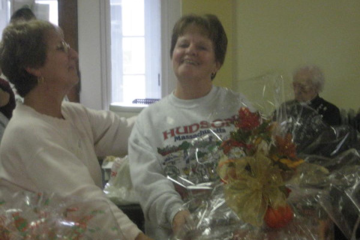 Women with Gift Baskets
