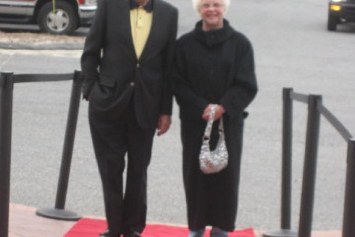 Woman and Man Dressed in Black