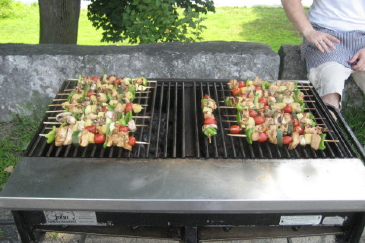 Kebabs Grilling