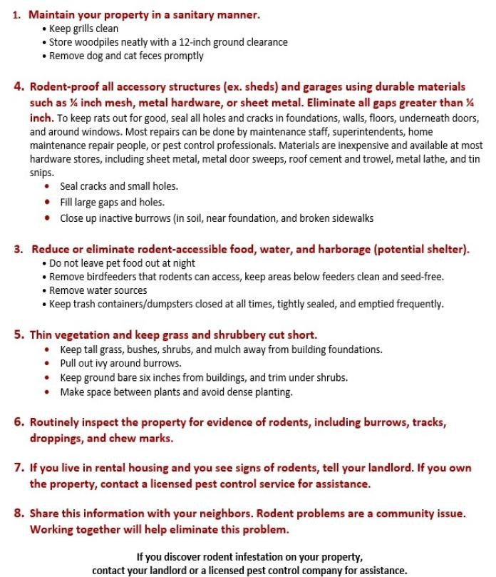 Preventing Rodent Infestation