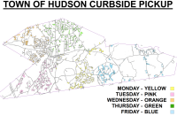 Town of Hudson Curbside Pickup Map