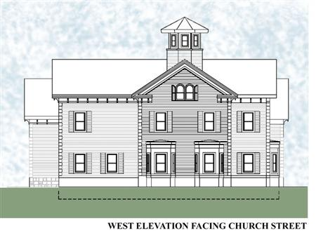 West Elevation Facing Church Street